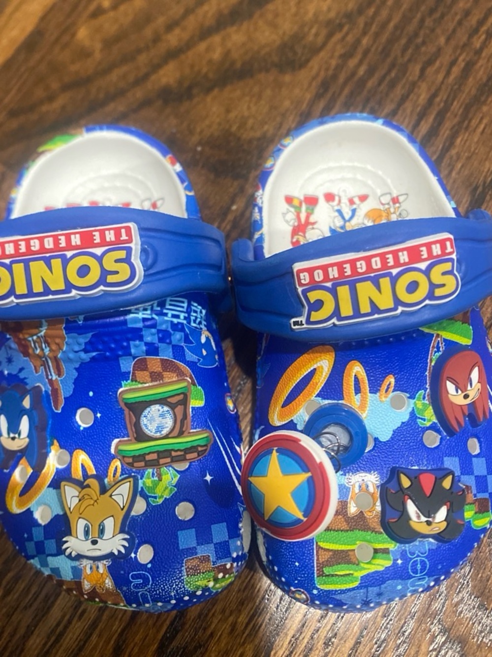 CROCS Blue Sonic Character Kids Clog Sandals